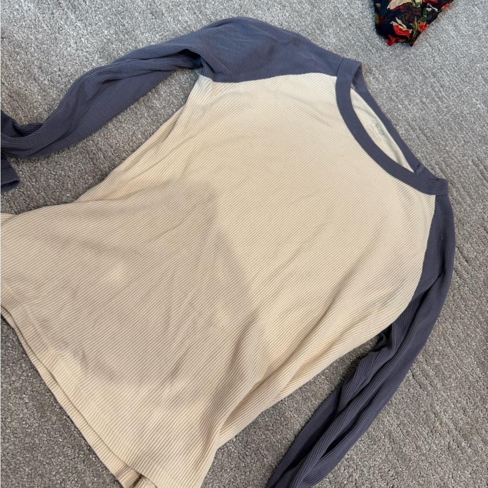 Two-Tone Long Sleeve Women's Brandy shirt